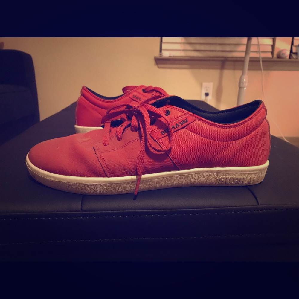 Supra shoes in red